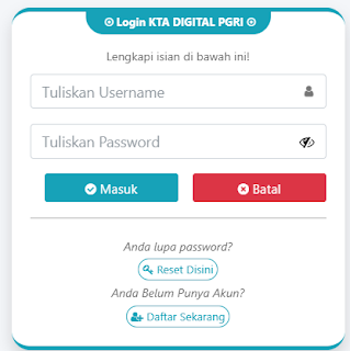 Register PGRI Sambas - Persatuan Guru Republik Indonesia Cabang Sambas